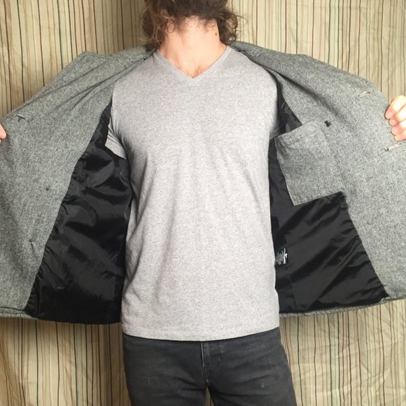 Men's Mixed Wool Winter Jacket - Picture 5 of 8